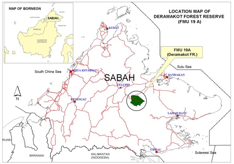 Map of Sabah